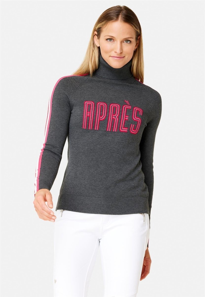 Krimson Klover - Annika Turtleneck Rollkragenpullover Damen - charcoal - KK-F23114-010-M - Sportbrands24