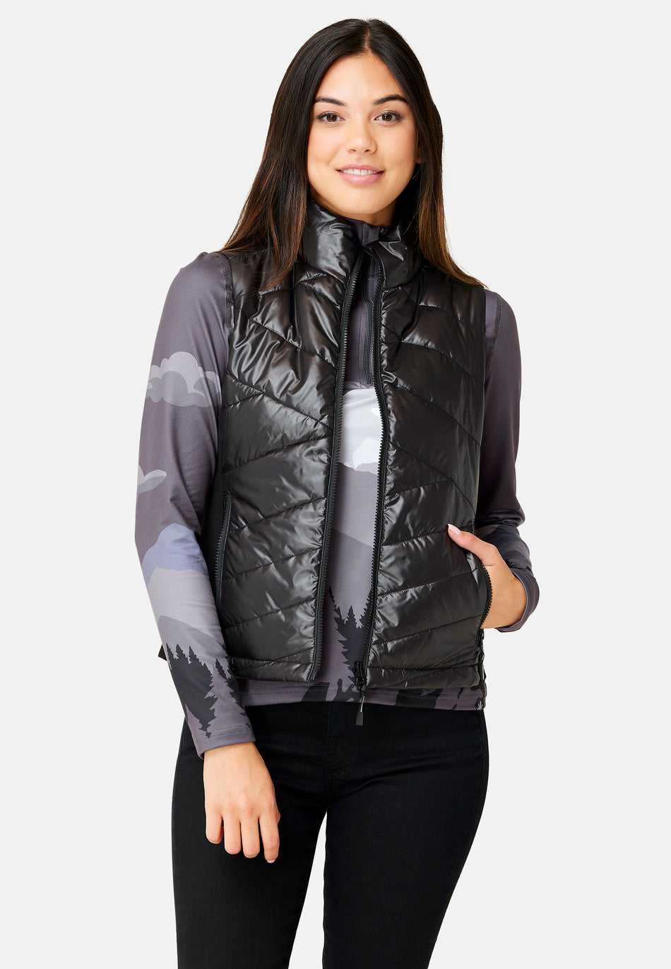 SELA REVERSIBLE VEST Steppweste Damen