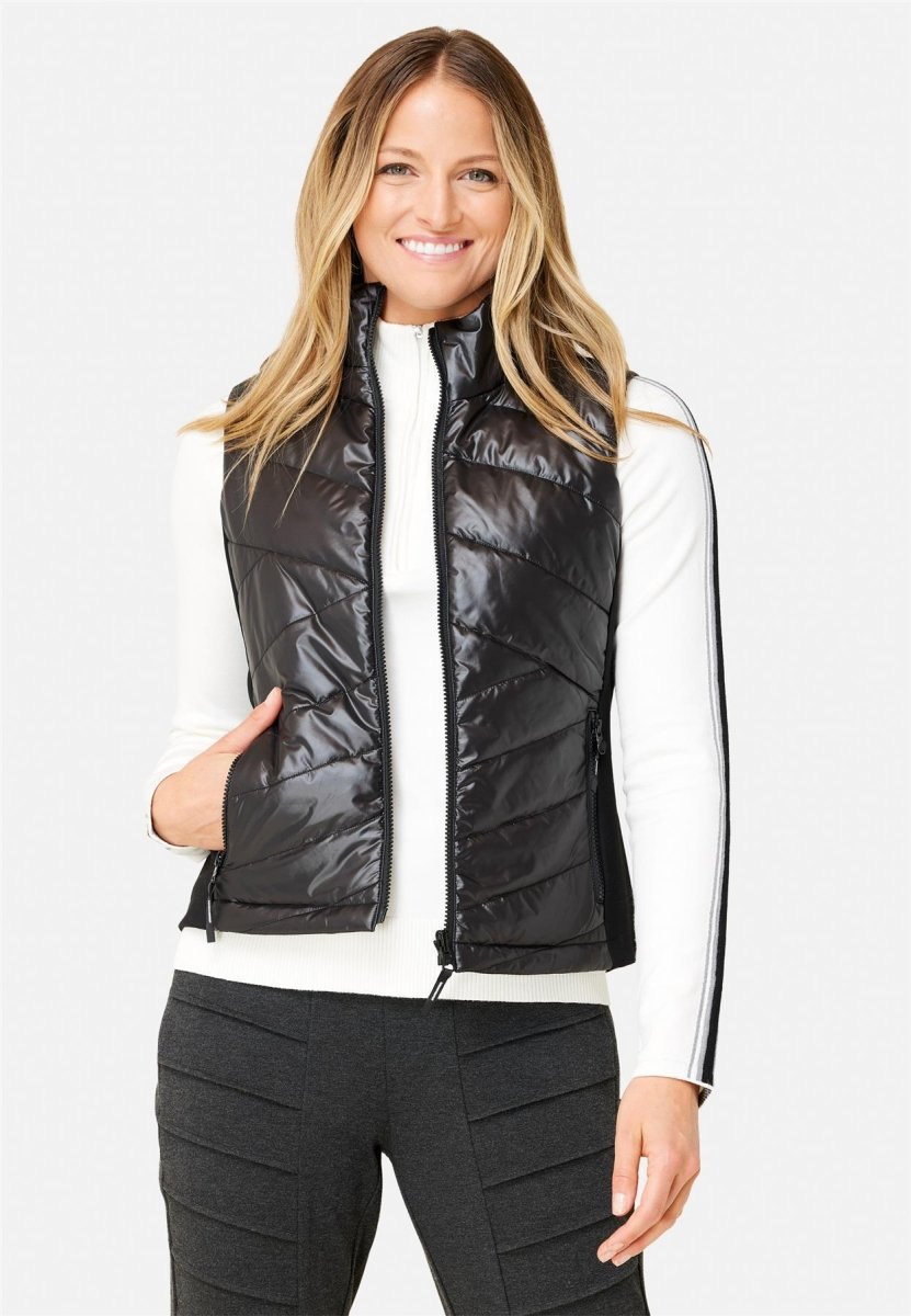 Krimson Klover - Sela Reversible Vest Steppweste Damen - black/zebra - KK-F23141-942-S - Sportbrands24