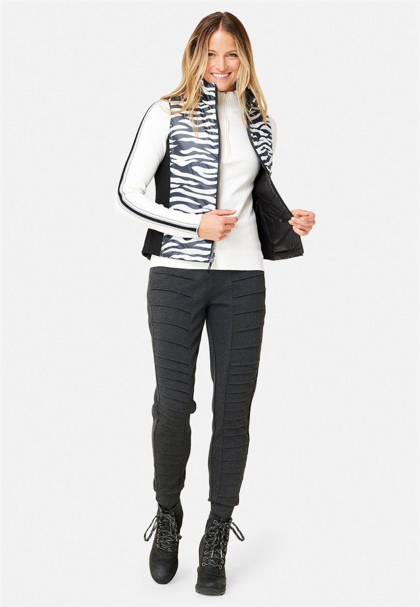 Krimson Klover - Sela Reversible Vest Steppweste Damen - black/zebra - KK-F23141-942-XS - Sportbrands24