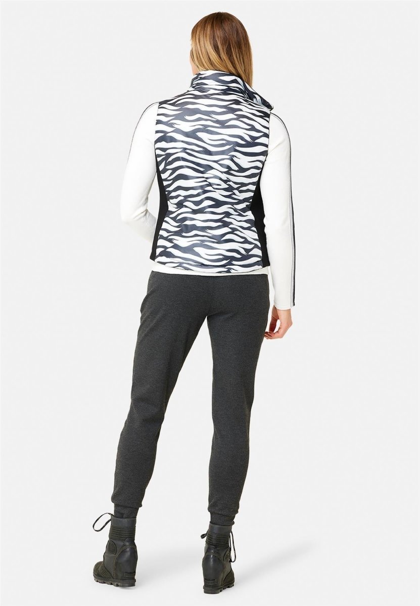 Krimson Klover - Sela Reversible Vest Steppweste Damen - black/zebra - KK-F23141-942-XS - Sportbrands24