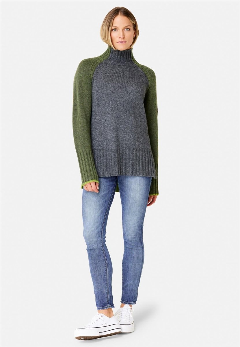 Krimson Klover - Kit Tunic Pullover Damen - char/loden - KK-F23160-010-S - Sportbrands24