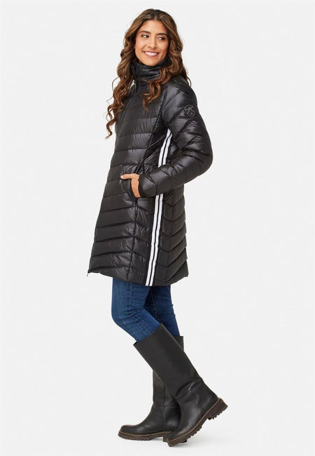 Krimson Klover - Compass Long Down Jacket Daunenjacke Damen - black - KK-F24102-001-XS - Sportbrands24