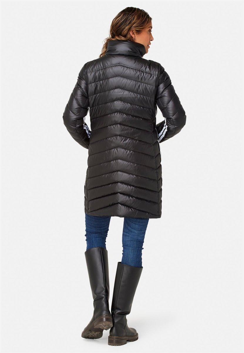 Krimson Klover - Compass Long Down Jacket Daunenjacke Damen - black - KK-F24102-001-XS - Sportbrands24