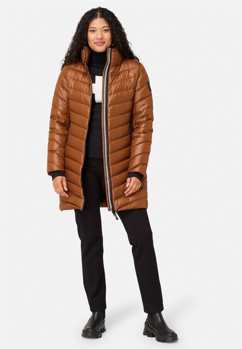 Krimson Klover - Compass Long Down Jacket Daunenjacke Damen - pecan - KK-F24102-212-XL - Sportbrands24