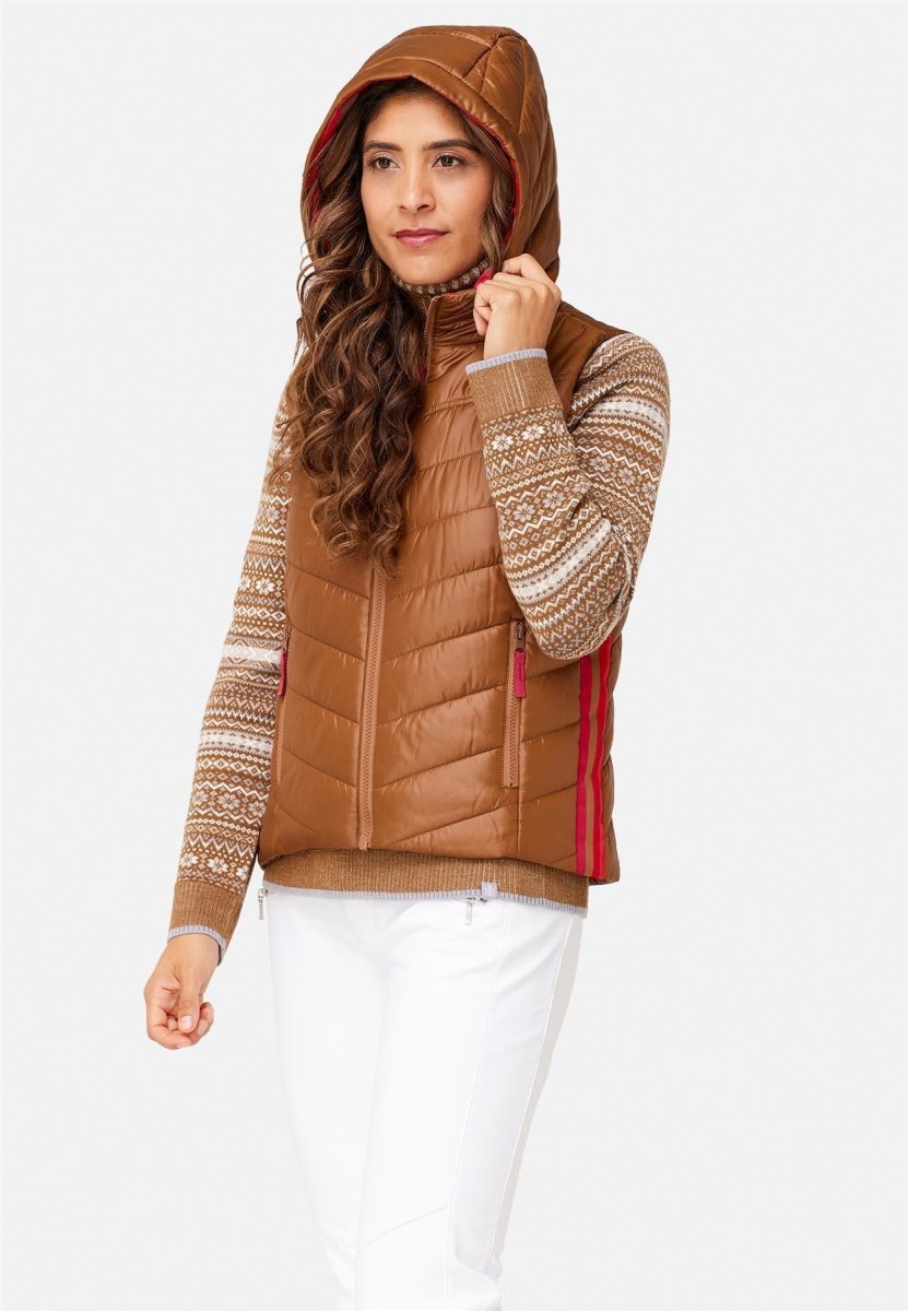Krimson Klover - Vesta Reversible Vest Weste Damen - pecan - KK-F24104-212-XS - Sportbrands24