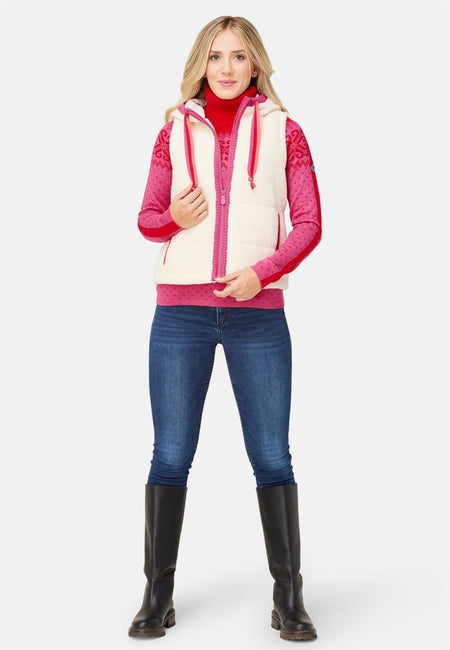 Krimson Klover - Bella Hoody Vest Weste Damen - natural - KK-F24208-115-XS - Sportbrands24