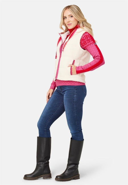 Krimson Klover - Bella Hoody Vest Weste Damen - natural - KK-F24208-115-XS - Sportbrands24