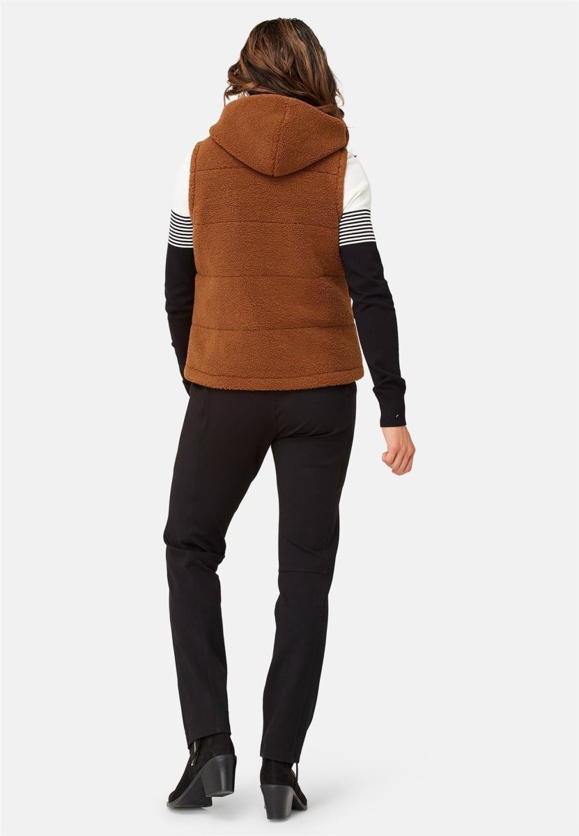 Krimson Klover - Bella Hoody Vest Weste Damen - pecan - KK-F24208-212-XS - Sportbrands24
