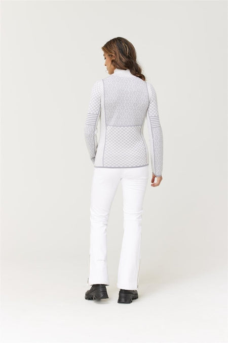 Krimson Klover - Pow Zip Neck Pullover Damen - snow - KK-F24700-101-XS - Sportbrands24