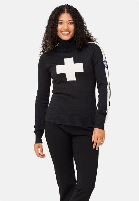 Krimson Klover - Geneva Turtleneck Pullover Damen - h. black - KK-F24702-006-XS - Sportbrands24