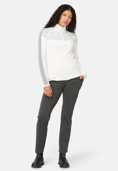 Krimson Klover - Summit Zip Neck Pullover Damen - snow - KK-F24709-101-XS - Sportbrands24