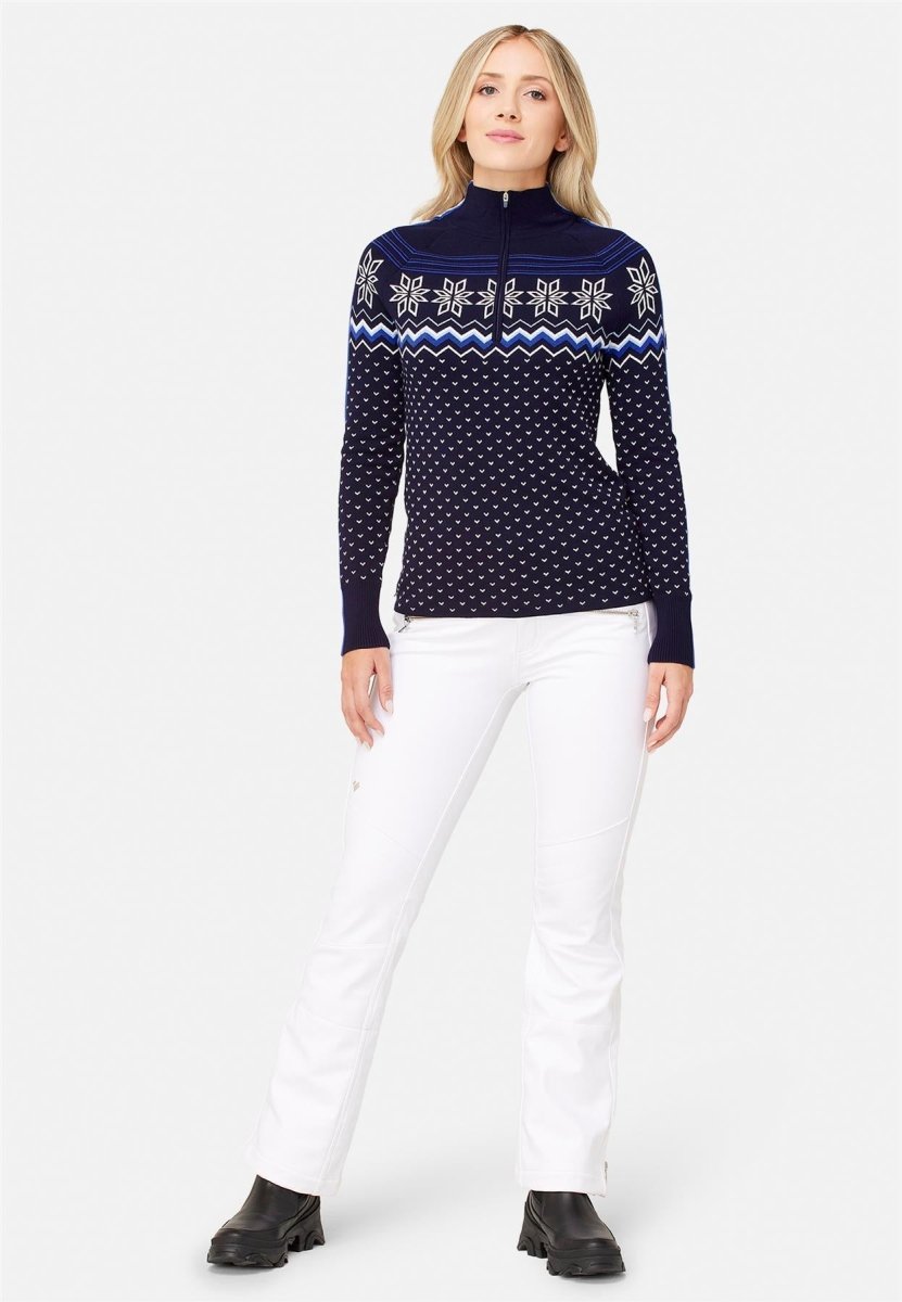 Krimson Klover - Snowhut Zip Neck Pullover Damen - navy - KK-F24713-413-XS - Sportbrands24