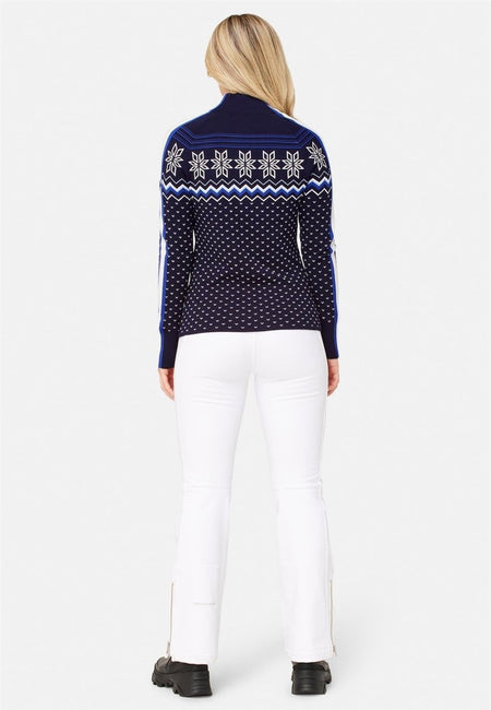 Krimson Klover - Snowhut Zip Neck Pullover Damen - navy - KK-F24713-413-XS - Sportbrands24