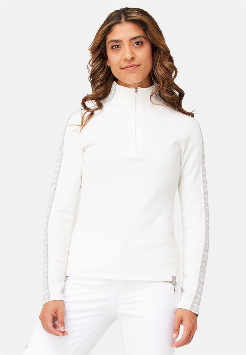 Krimson Klover - Slalom Zip Neck Pullover Damen - snow - KK-F24714-101-L - Sportbrands24