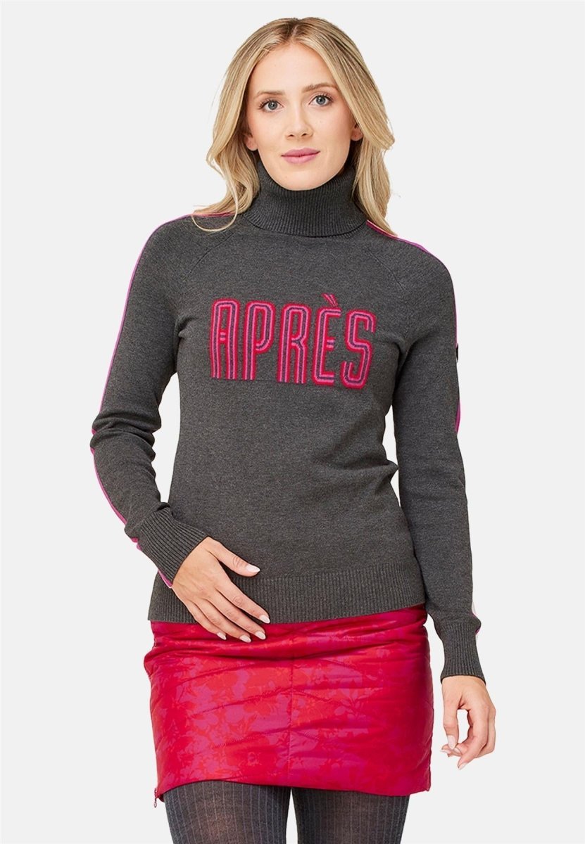 Krimson Klover - Annika Turtleneck Pullover Damen - h. charcoal - KK-F24720-011-XS - Sportbrands24