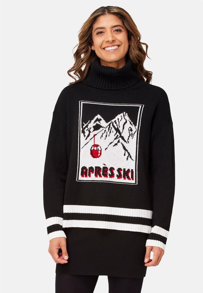 Krimson Klover - Altitude Turtleneck Rollkragenpullovern Damen - black - KK-F24728-001-L - Sportbrands24