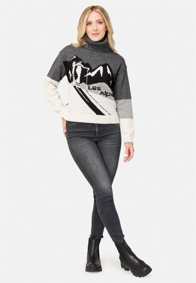 Krimson Klover - Les Alpes Turtleneck Pullover Damen - charcoal - KK-F24730-010-XS - Sportbrands24