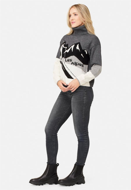 Krimson Klover - Les Alpes Turtleneck Pullover Damen - charcoal - KK-F24730-010-XS - Sportbrands24