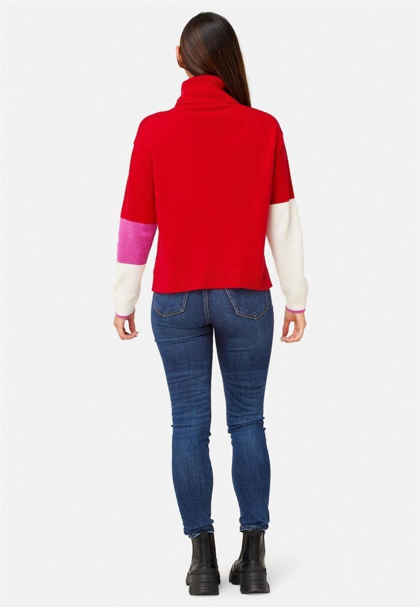 Krimson Klover - Les Alpes Turtleneck Pullover Damen - racing red - KK-F24730-620-XS - Sportbrands24