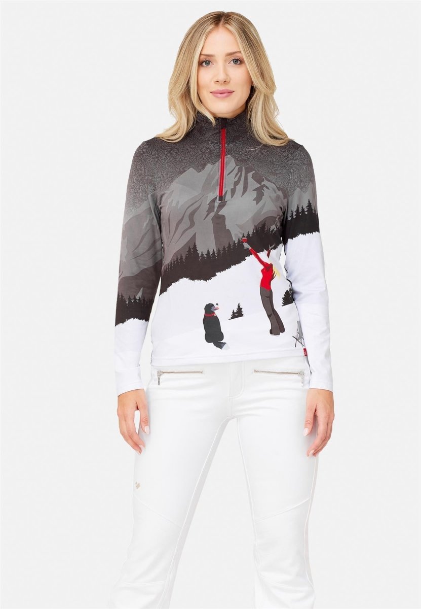 Krimson Klover - Powder Hound Baselayer - Top Damen - greys - KK-F24821-942-L - Sportbrands24