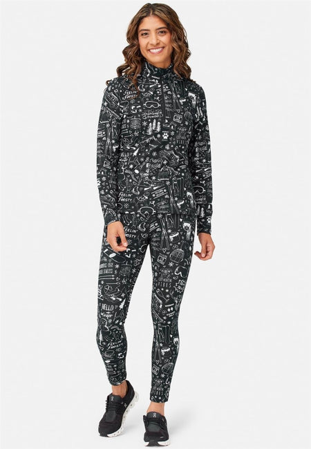 Krimson Klover - Graffiti Baselayer - Legging Damen - black - KK-F24843-935-XL - Sportbrands24