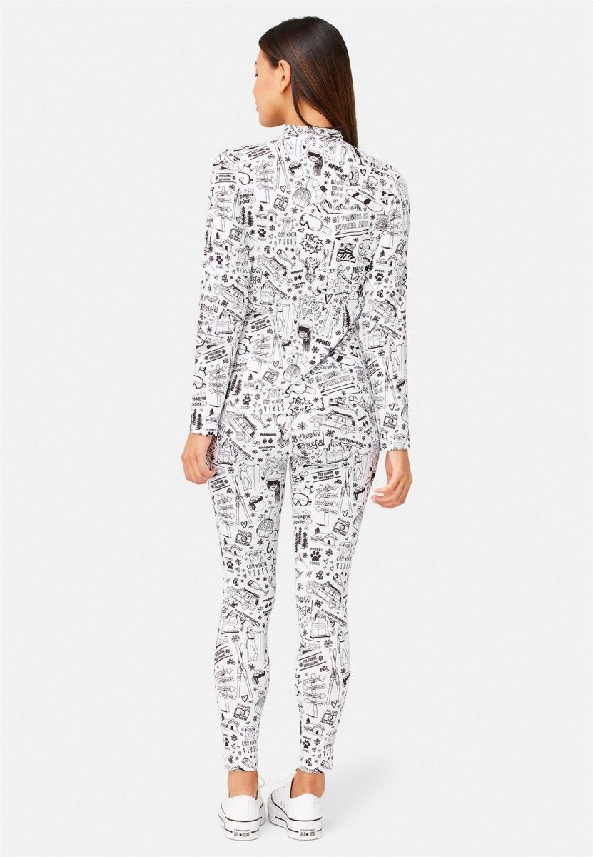 Krimson Klover - Graffiti Top Baselayer - Top Damen - white - KK-F24818-957-XS - Sportbrands24