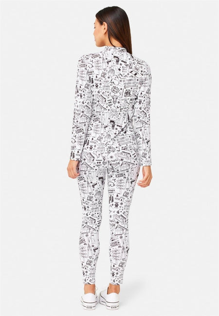 Krimson Klover - Graffiti Top Baselayer - Top Damen - white - KK-F24818-957-XS - Sportbrands24