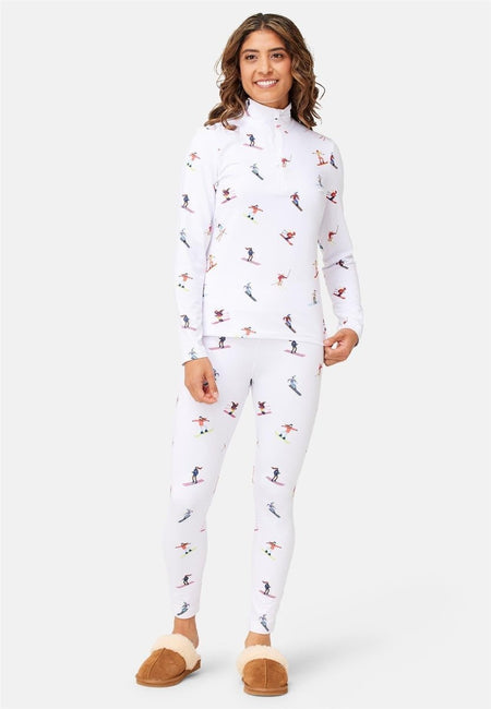 Krimson Klover - Multi Skiers Baselayer - Legging Damen - white - KK-F24842-986-XS - Sportbrands24