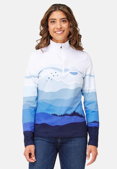 Krimson Klover - Mountain Sunrise Baselayer - Top Damen - blues - KK-F24833-922-XS - Sportbrands24