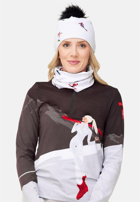 Krimson Klover - Multi Skiers Beanie Damen - multi skiers white - KK-F24925-986-OS - Sportbrands24