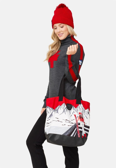 Krimson Klover - Mountain Guides Tote Bag Damen - apres anyone red - KK-F24990-927-OS - Sportbrands24