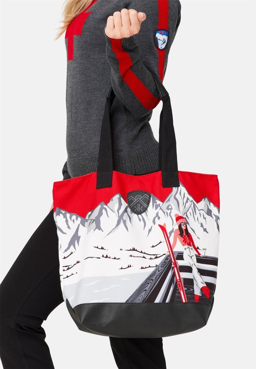 Krimson Klover - Mountain Guides Tote Bag Damen - apres anyone red - KK-F24990-927-OS - Sportbrands24