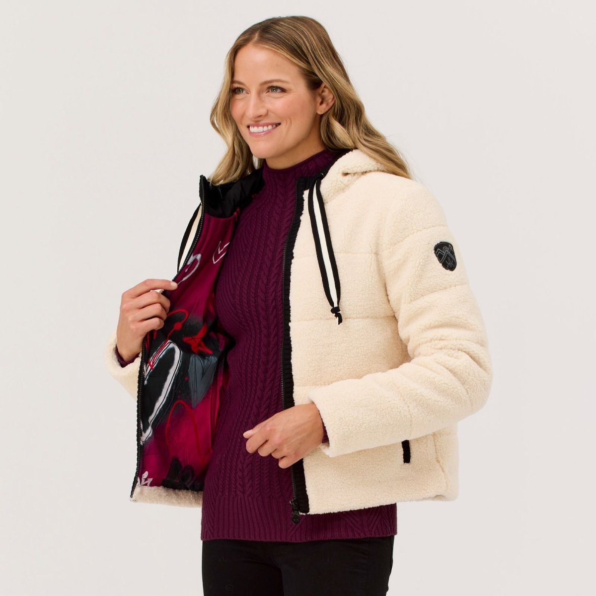 Krimson Klover - Bella Jacket Fleecejacke Damen - natural - KK-F25200-105-XS - Sportbrands24