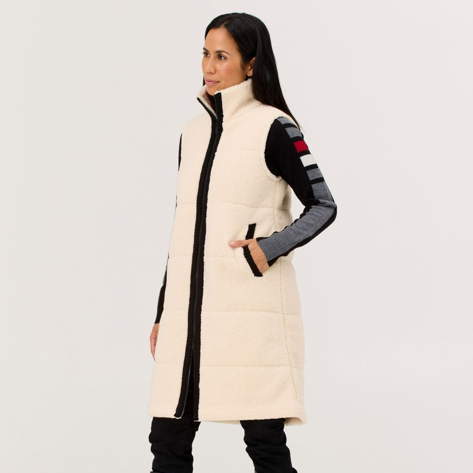 Krimson Klover - Kira Fleece Vest Long Fleeceweste Damen - natural - KK-F25201-105-XS - Sportbrands24