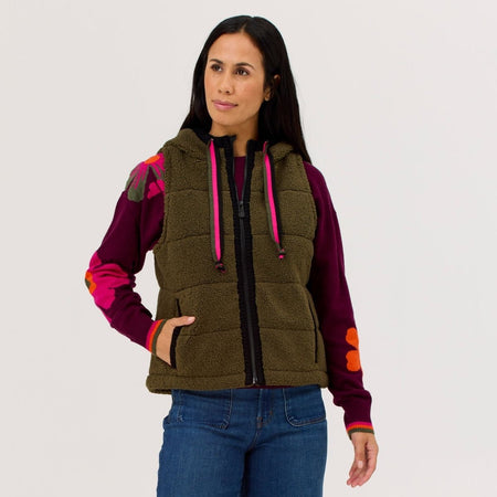 Krimson Klover - Bella Vest Fleeceweste Damen - hunter - KK-F25202-315-XS - Sportbrands24