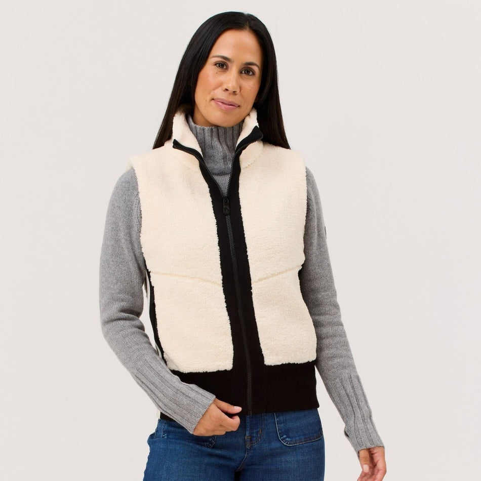 Ember Vest Fleeceweste Damen - natural