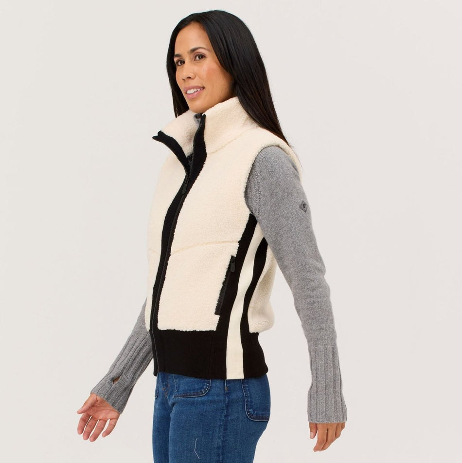 Ember Vest Fleeceweste Damen - natural