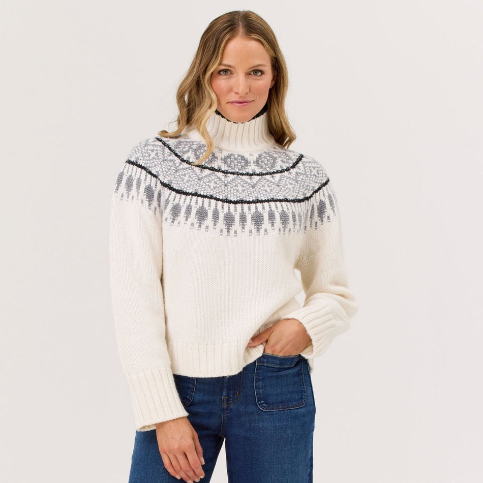 Helena Sweater Strickpullover Damen - snow