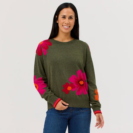 Krimson Klover - Poppy Sweater Strickpullover Damen - hunter - KK-F25522-315-XS - Sportbrands24