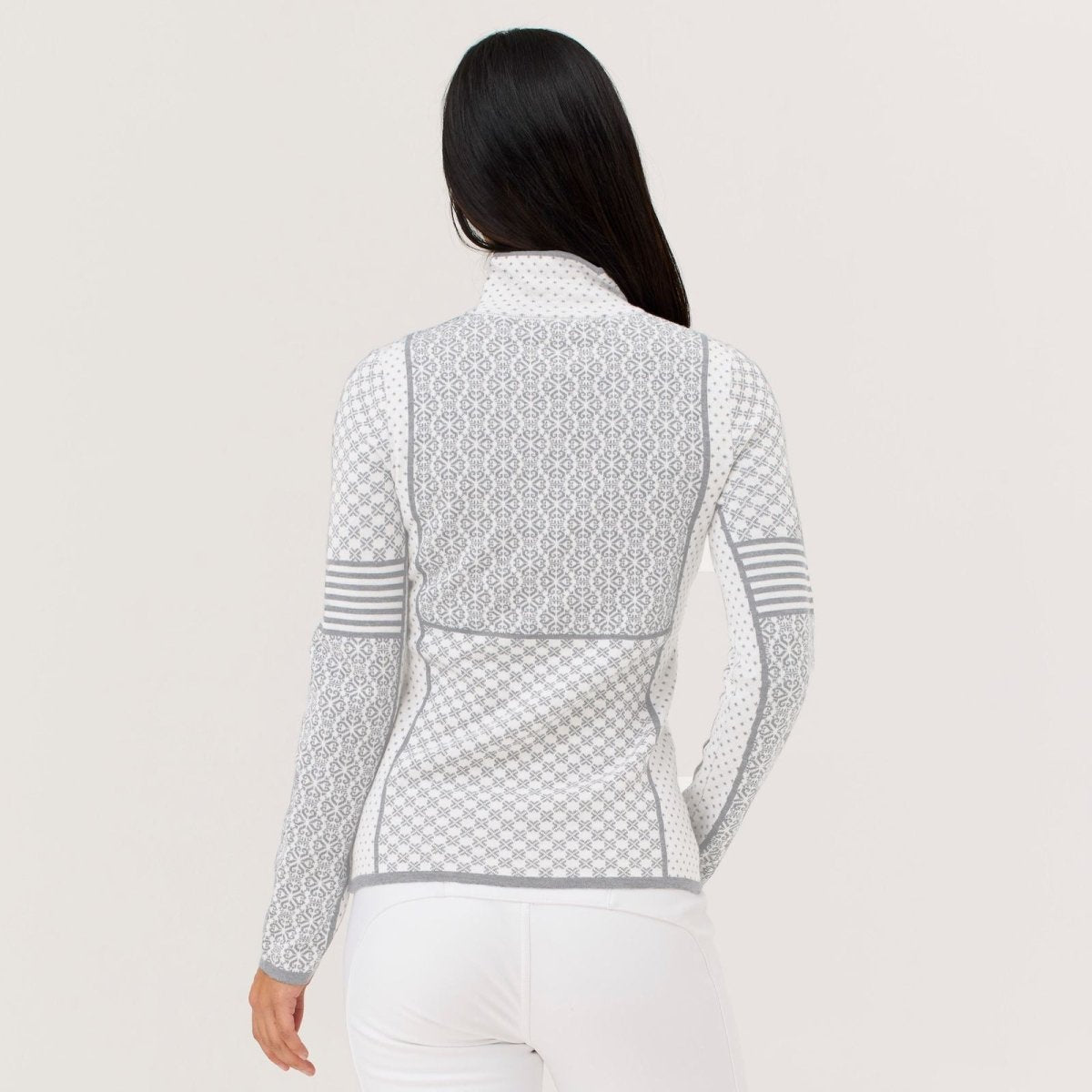 Krimson Klover - Pow Zip Neck Merinopullover Damen - snow - KK-F25700-101-XS - Sportbrands24