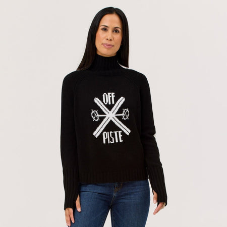 Krimson Klover - Off - Piste Turtleneck Strickpullover Damen - black - KK-F25723-001-XS - Sportbrands24