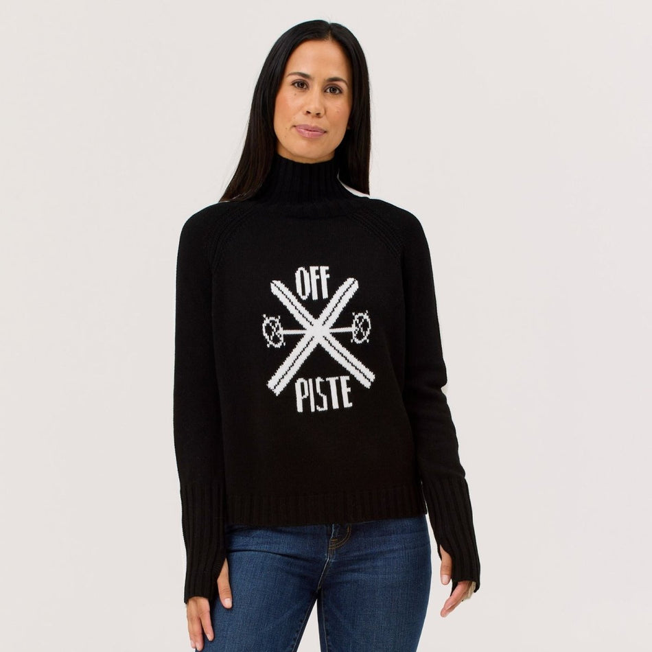 Krimson Klover - Off - Piste Turtleneck Strickpullover Damen - black - KK-F25723-001-XS - Sportbrands24