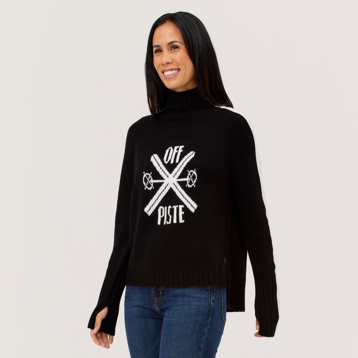 Krimson Klover - Off - Piste Turtleneck Strickpullover Damen - black - KK-F25723-001-XS - Sportbrands24