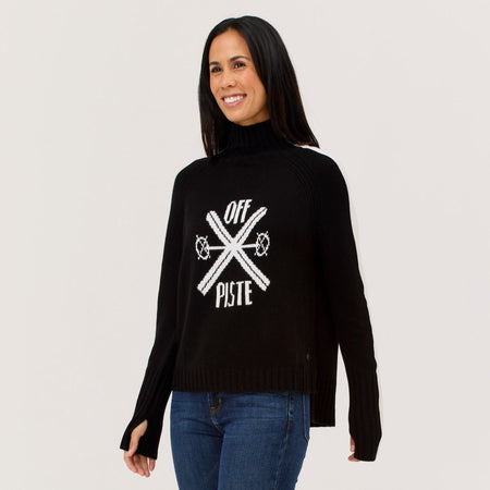 Krimson Klover - Off - Piste Turtleneck Strickpullover Damen - black - KK-F25723-001-XS - Sportbrands24
