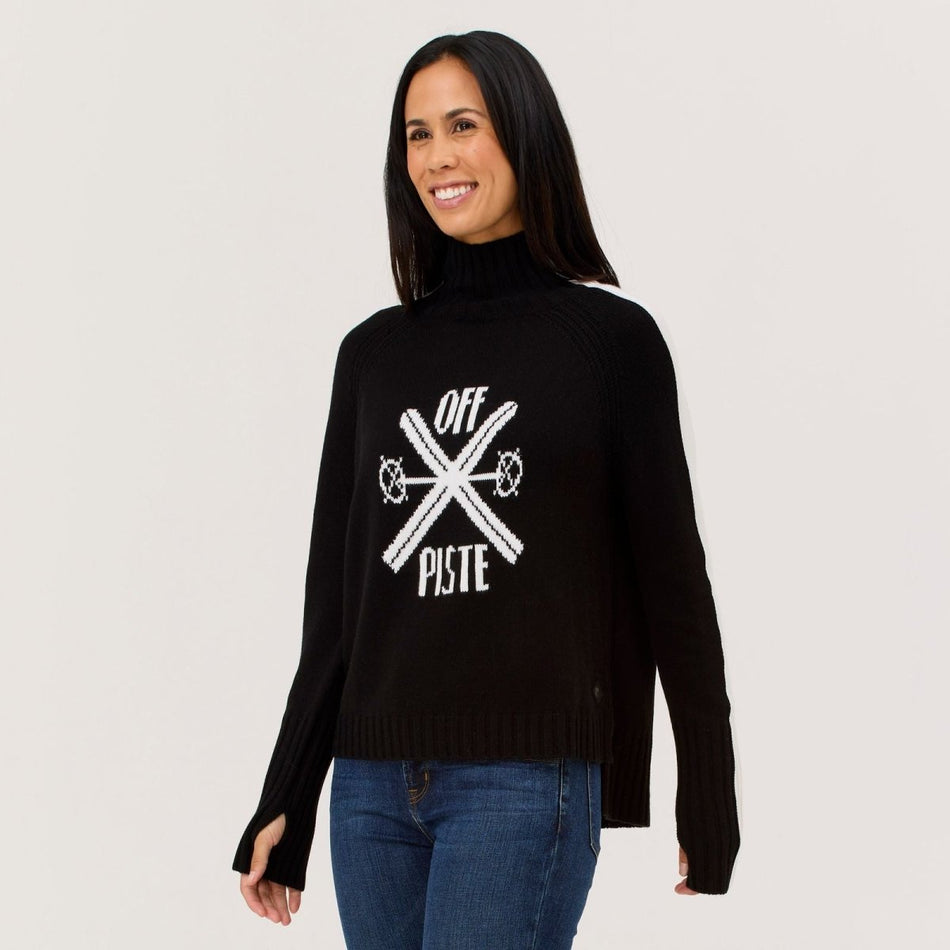 Krimson Klover - Off - Piste Turtleneck Strickpullover Damen - black - KK-F25723-001-XS - Sportbrands24