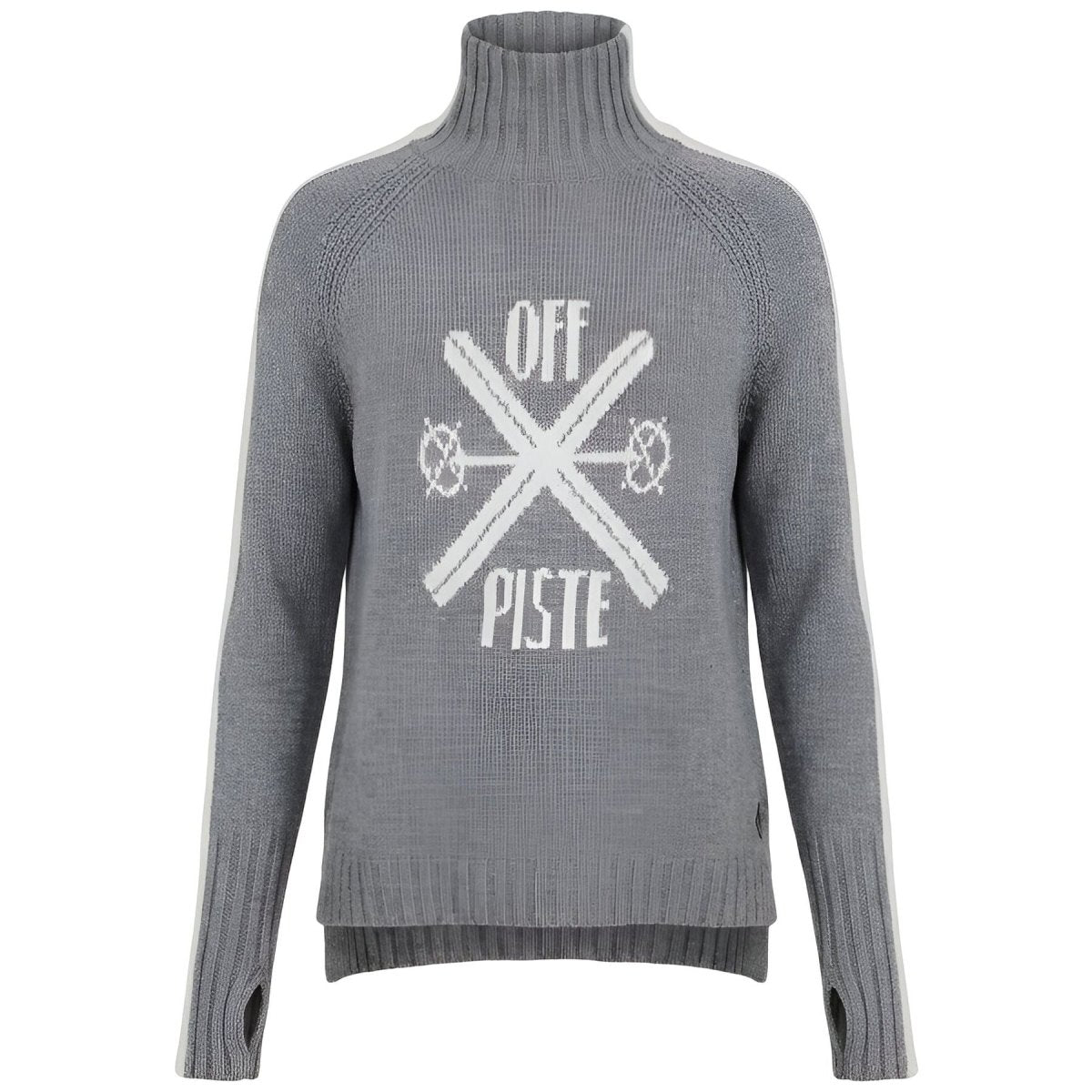 Krimson Klover - Off - Piste Turtleneck Strickpullover Damen - heather grey - KK-F25723-038-XS - Sportbrands24