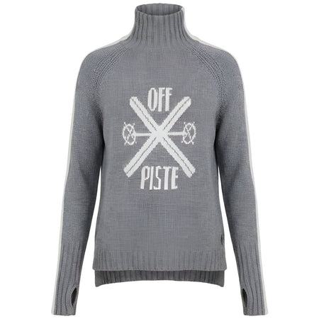 Krimson Klover - Off - Piste Turtleneck Strickpullover Damen - heather grey - KK-F25723-038-XS - Sportbrands24