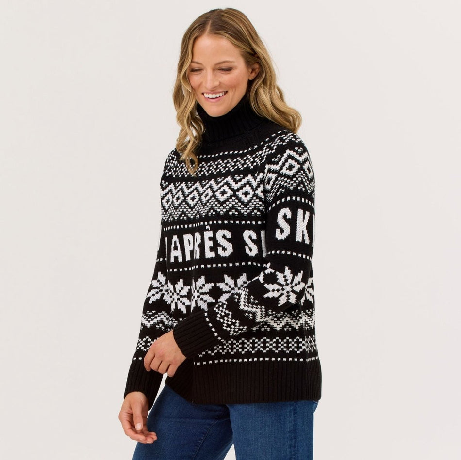 Krimson Klover - Simone Sweater Strickpullover Damen - black - KK-F25727-001-XS - Sportbrands24