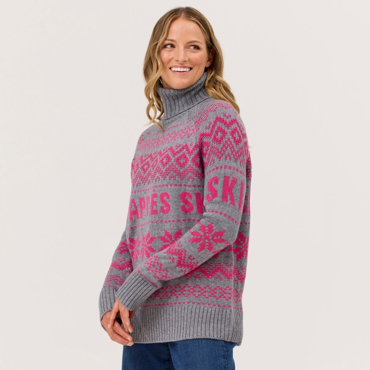 Krimson Klover - Simone Sweater Strickpullover Damen - heather grey - KK-F25727-038-XS - Sportbrands24